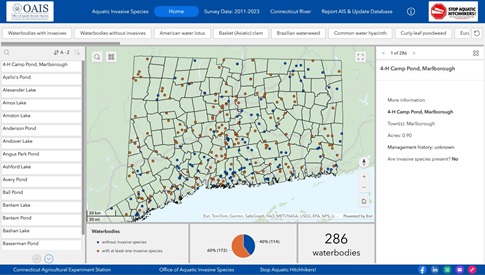 Screenshot of CT AIS Web App