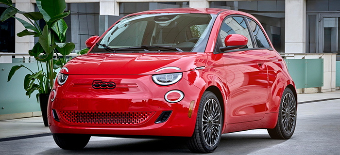 Fiat 500e Red