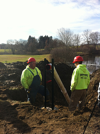 dry hydrant installation