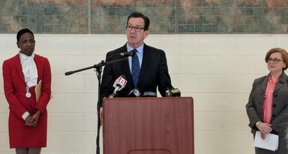 Governor Malloy announcing graduation rates