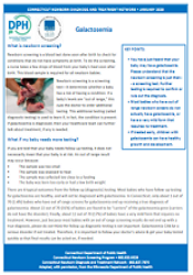 Galactosemia fact sheet