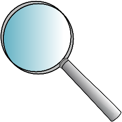 Magnifying glass graphic