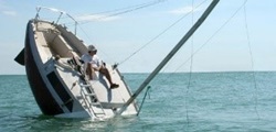 Sailboat sinking