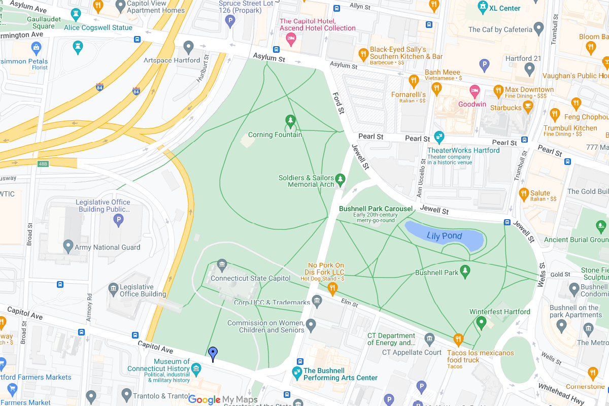 Map- 231 Capitol Ave., Hartford, CT 06106 